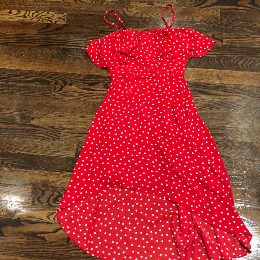Aqua hi low dress